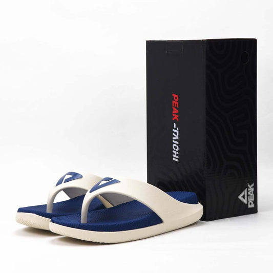 Peak Taichi Beach Sandals White Blue ET23431L-1133🔹