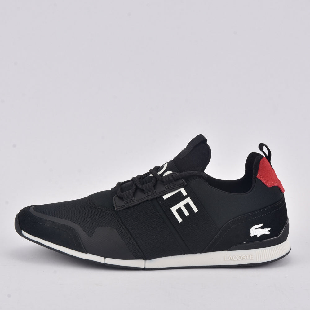 LACOSTE MANEVRA ELITE 0120 1 CMA BLK/RED TEXTILE🔹