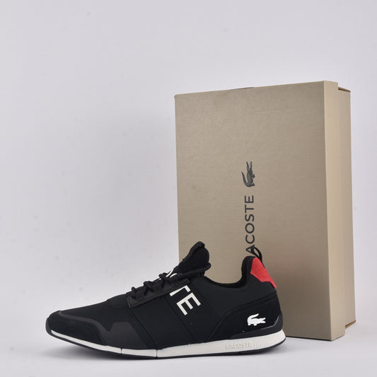 LACOSTE MANEVRA ELITE 0120 1 CMA BLK/RED TEXTILE🔹