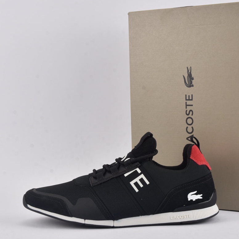 LACOSTE MANEVRA ELITE 0120 1 CMA BLK/RED TEXTILE🔹