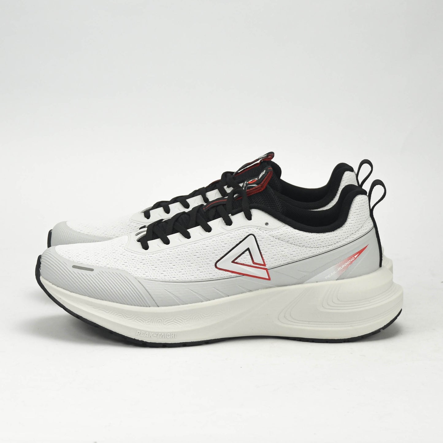 PEAK CUSHION RUNNING SHOES-LT.GREY/BLACK EXT54387H-2220 🔹