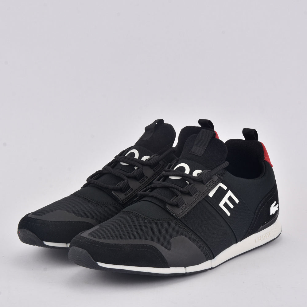 LACOSTE MANEVRA ELITE 0120 1 CMA BLK/RED TEXTILE🔹