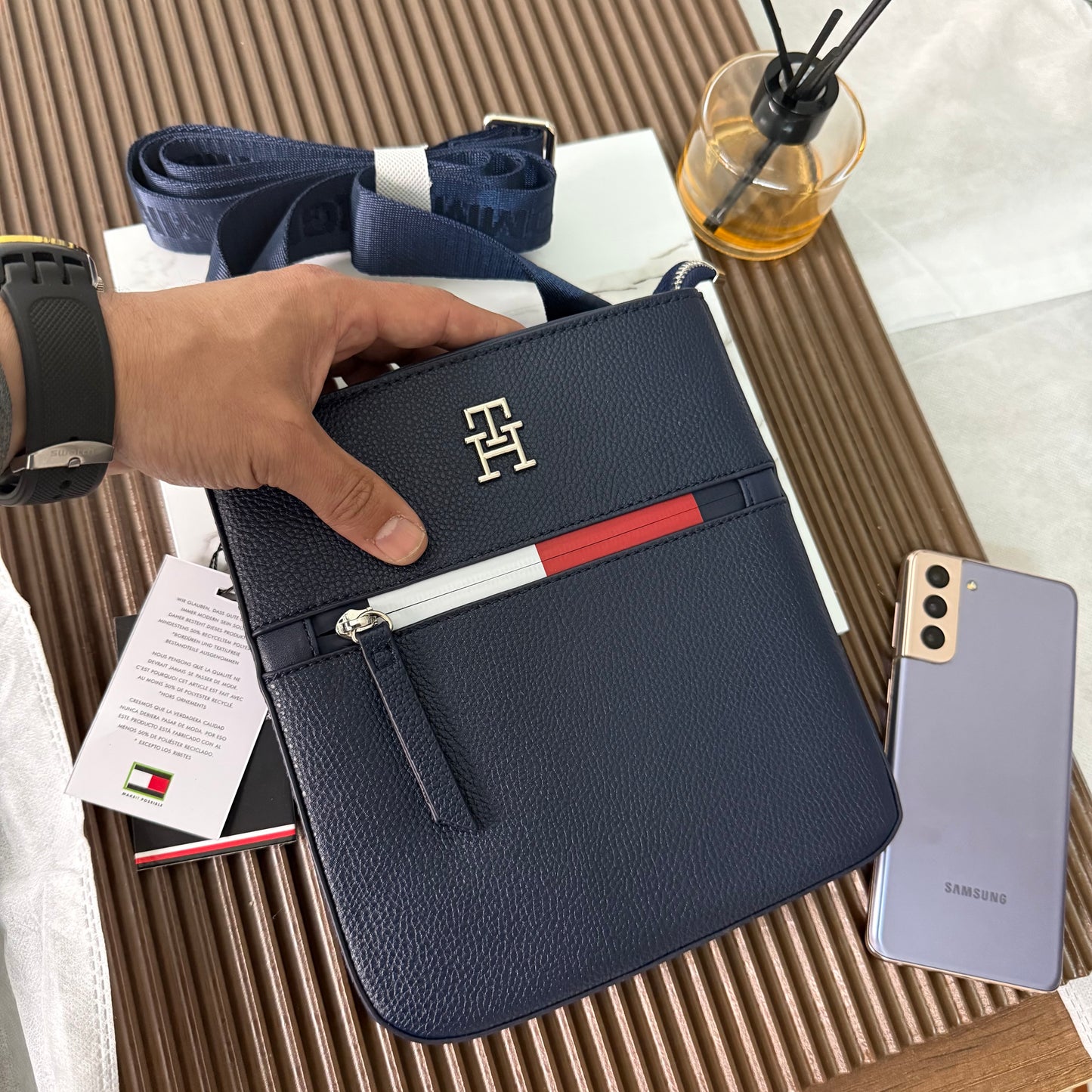 Sacoche sp TOMMY HILFIGER 🔵 REF: TM1046-3 bleu 2