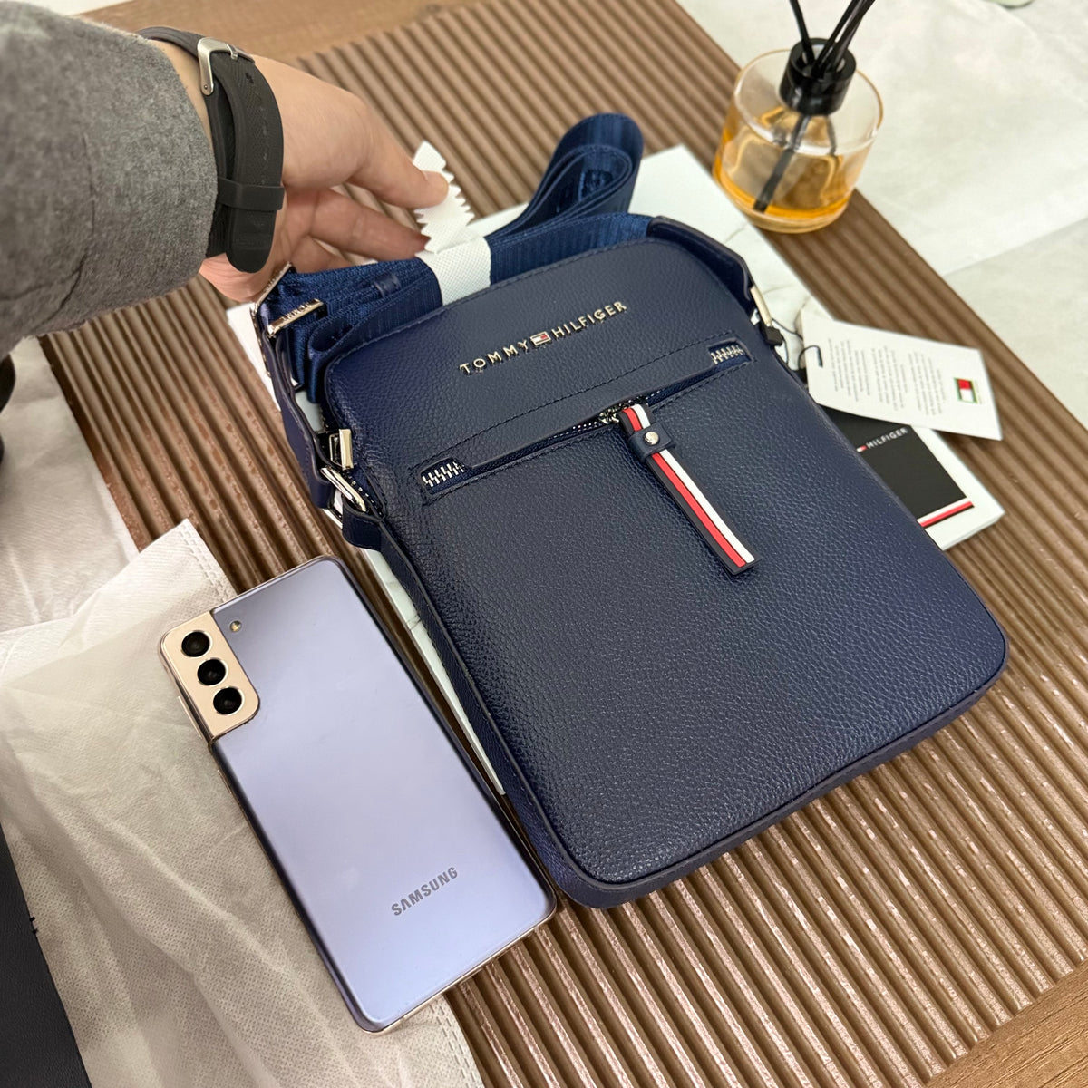 Sacoche sp TOMMY HILFIGER 🔵 REF: TM1036-4 BLEU 1