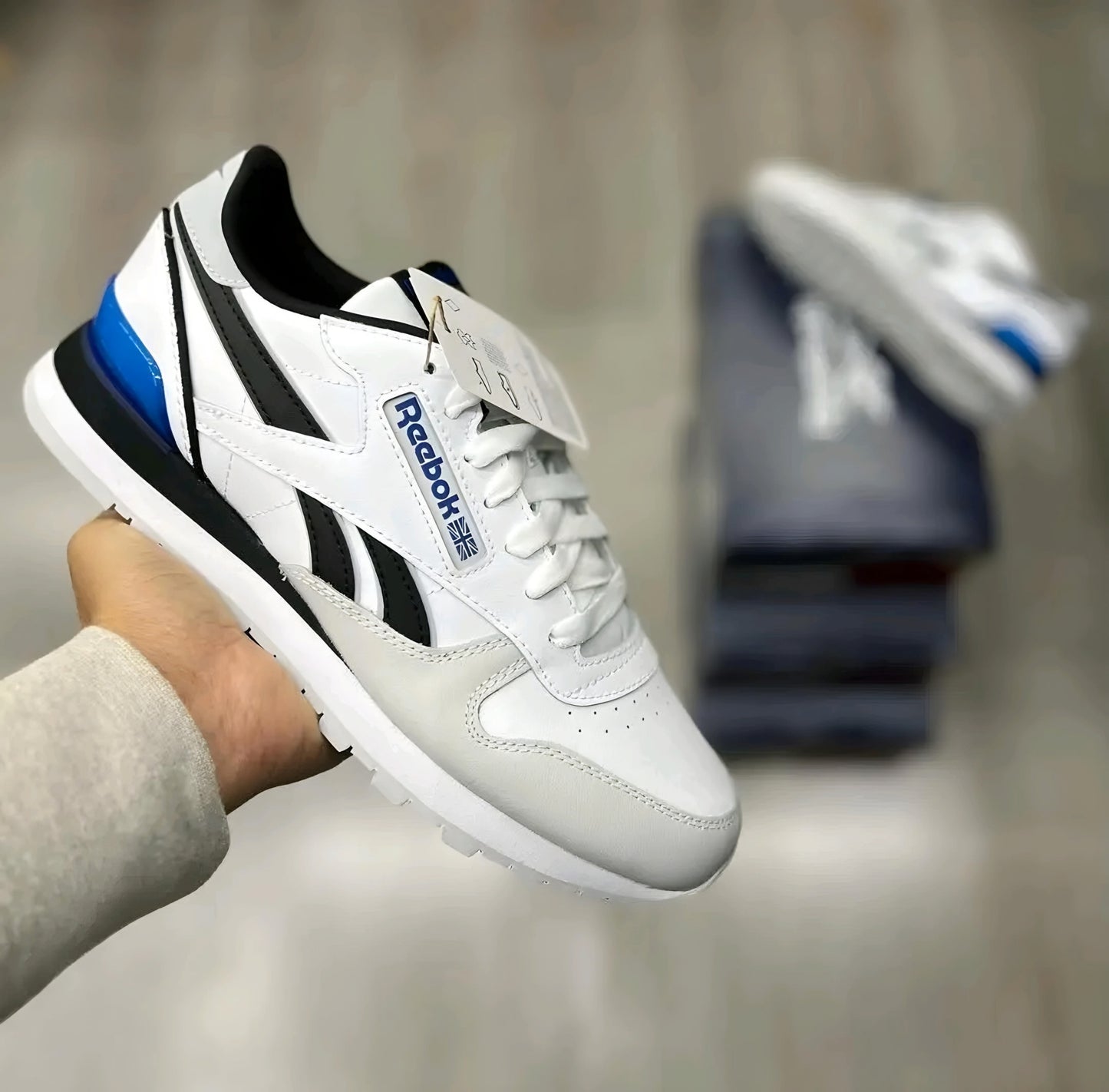 REEBOK CLASSIC LEATHER CLIP FTWWHT/PURGRY/VECB 100074394