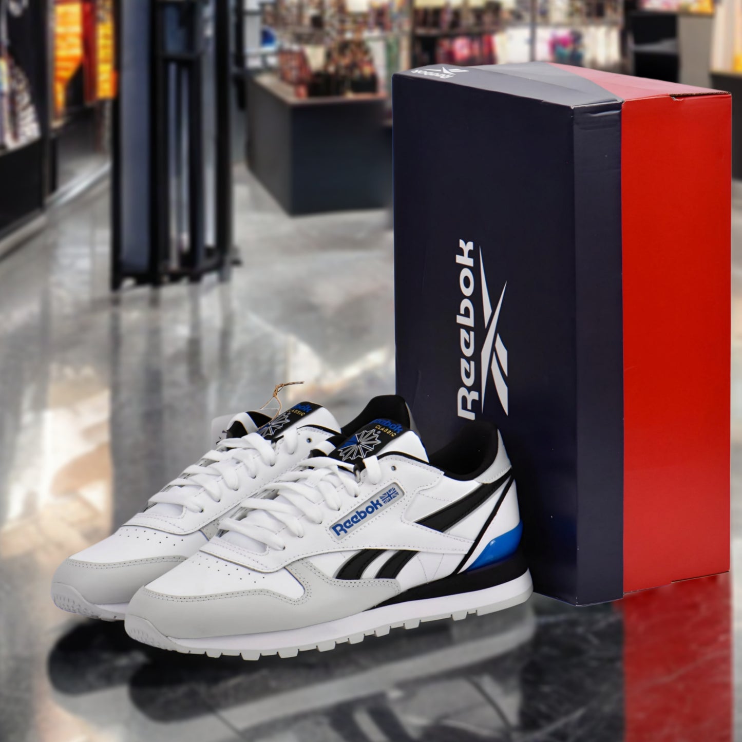 REEBOK CLASSIC LEATHER CLIP FTWWHT/PURGRY/VECB 100074394