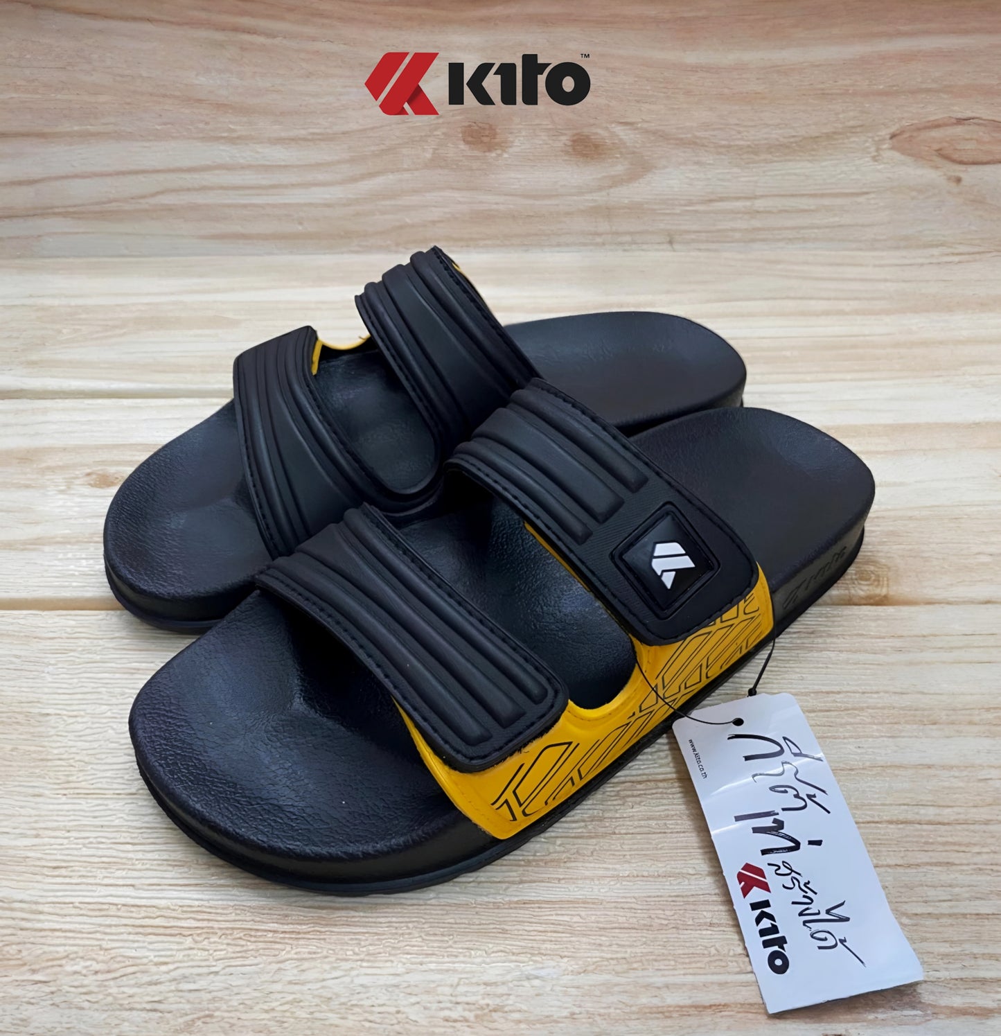 CLAQUETTE AH157M-BLACK-YELLOW