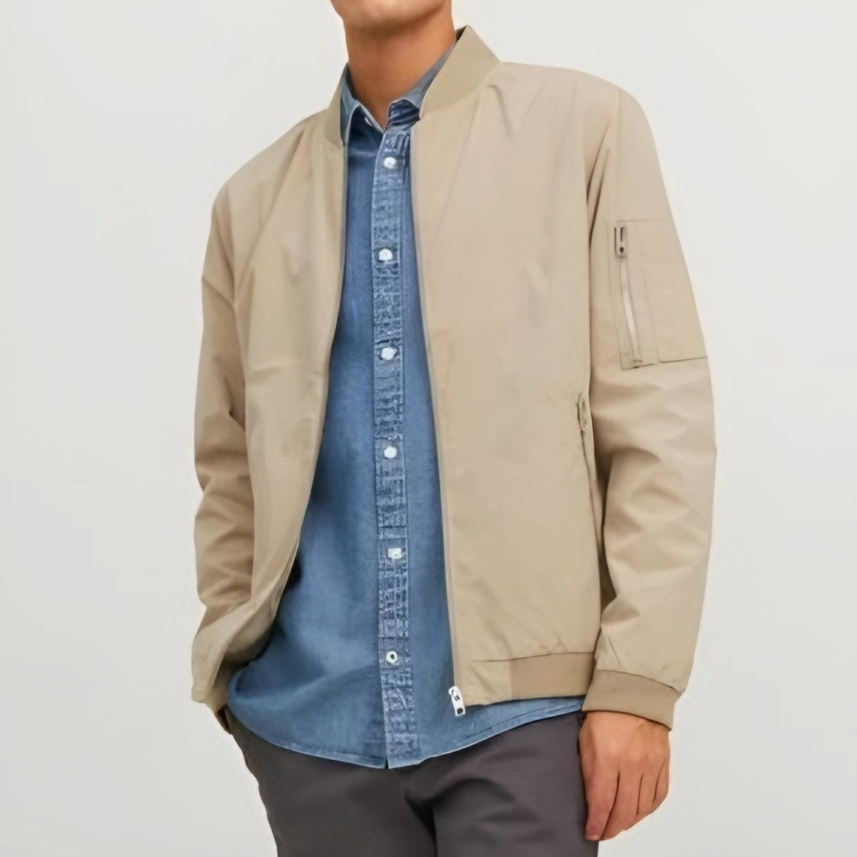 JACK & JONES BOMBER JOMER BOMBER BEIGE