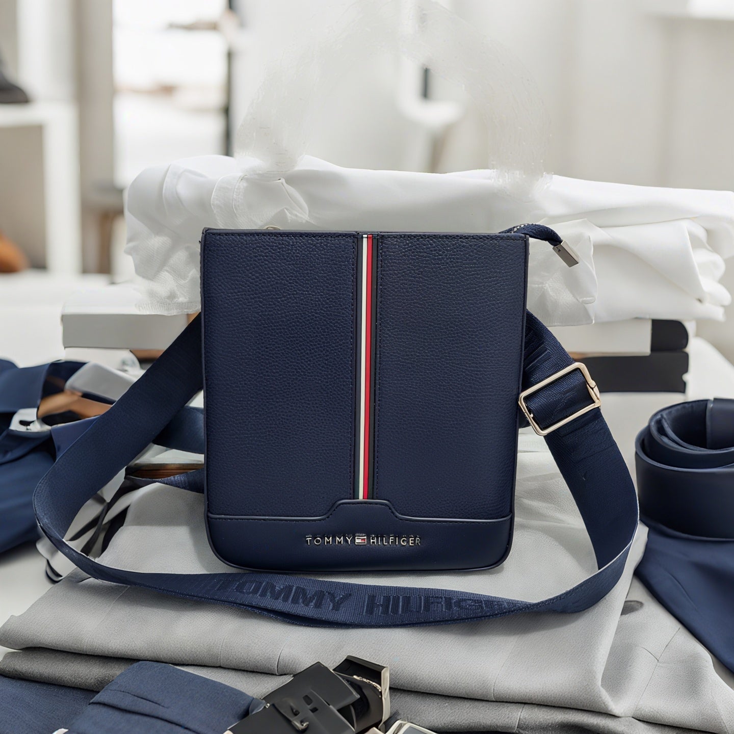 Sacoche sp TOMMY HILFIGER 🔵 REF: 1603 BLEU