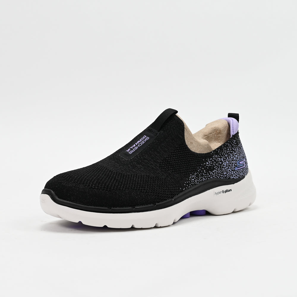 Skechers GO WALK 6 – Glimmering Walking Shoes 124502-BKLV 💕