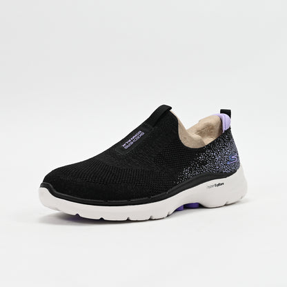 Skechers GO WALK 6 – Glimmering Walking Shoes 124502-BKLV 💕