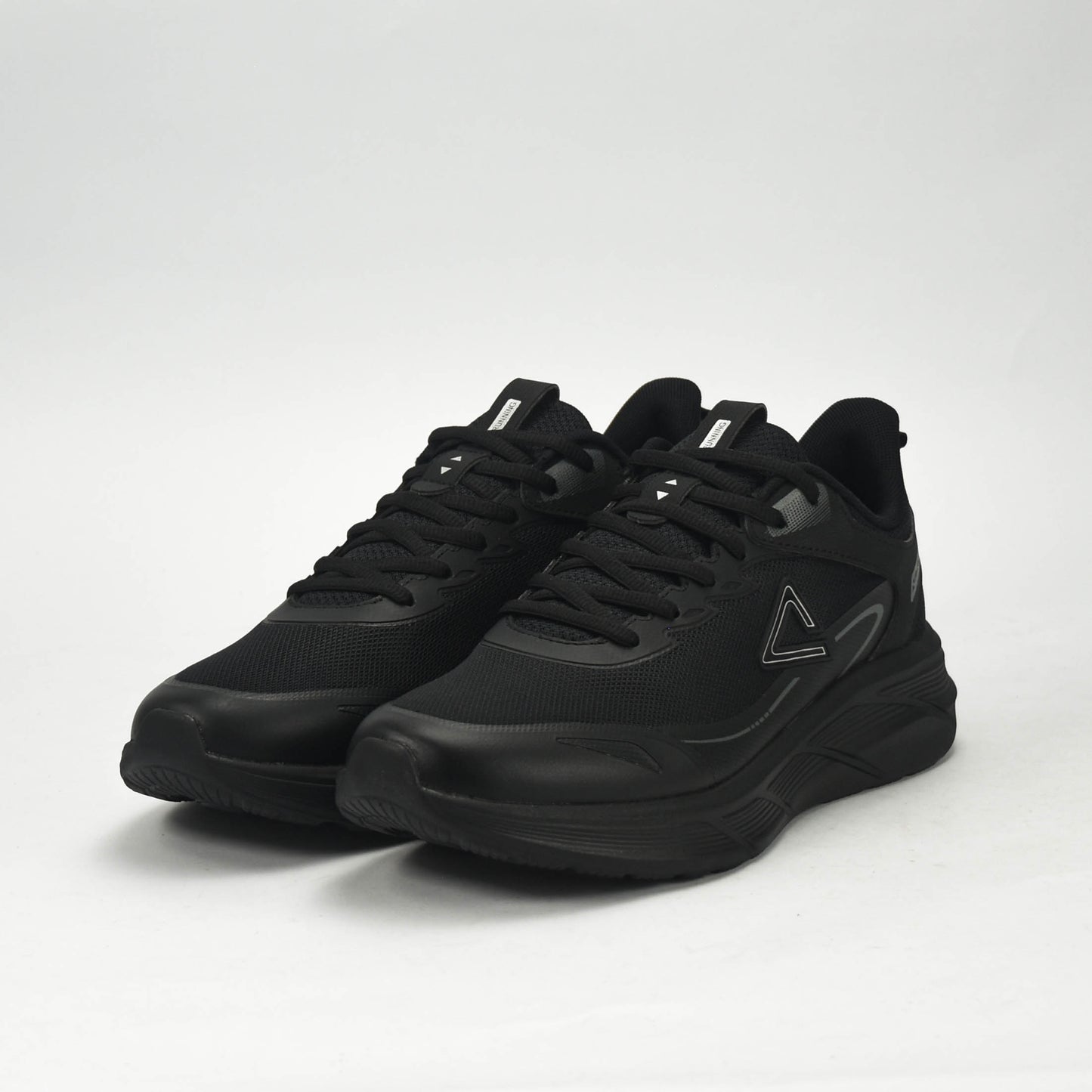 PEAK TRAINING RUNNING SHOES-ALL BLACK EXT54427H-Y291 ✅