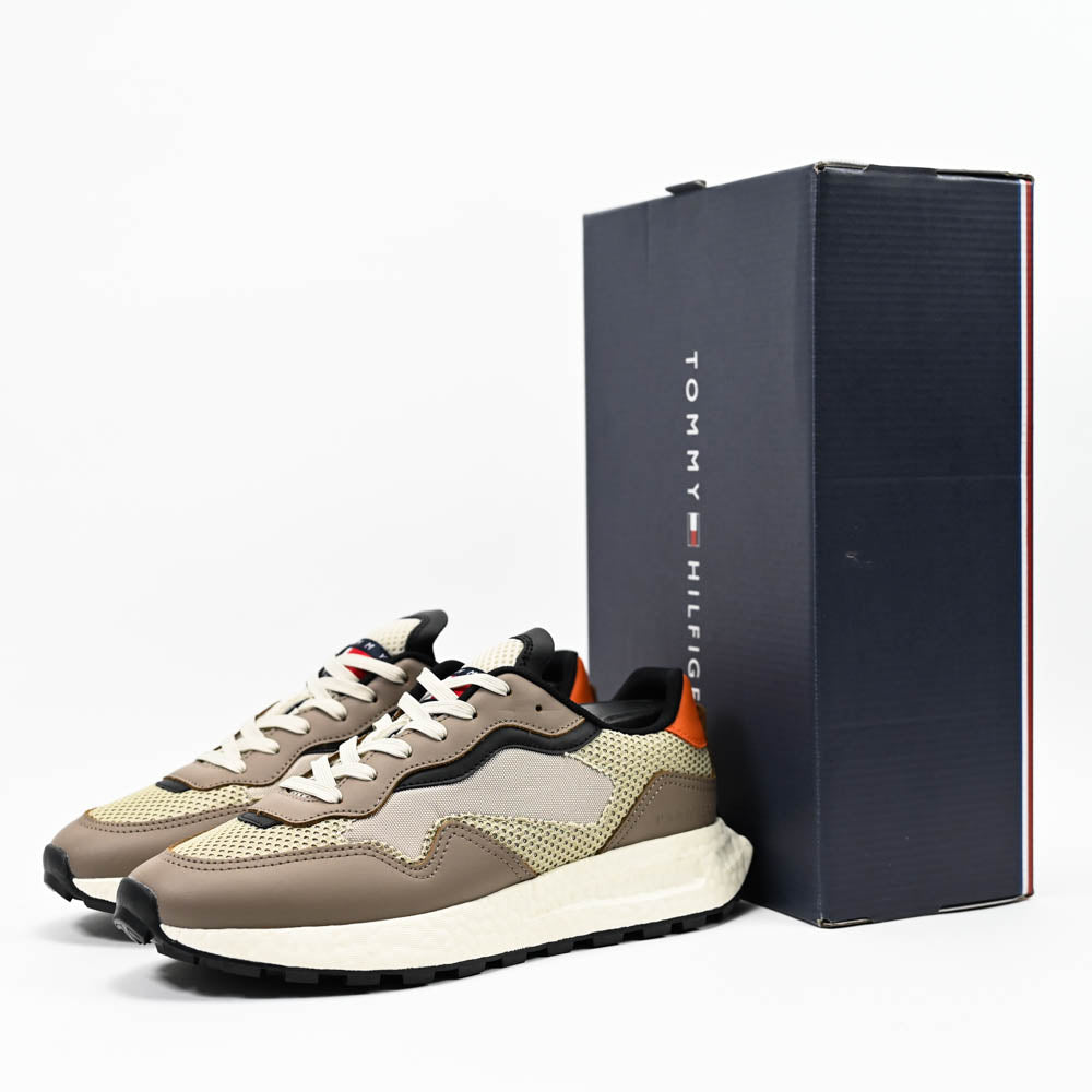Sneakers Tommy Hilfiger EM0EM01259-BROWN-BEIGE  🇺🇸🔹️