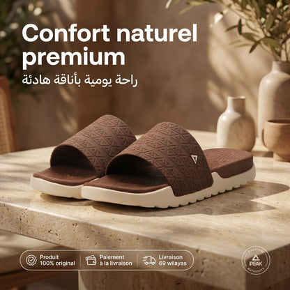 Peak Slippers Brown🔹
