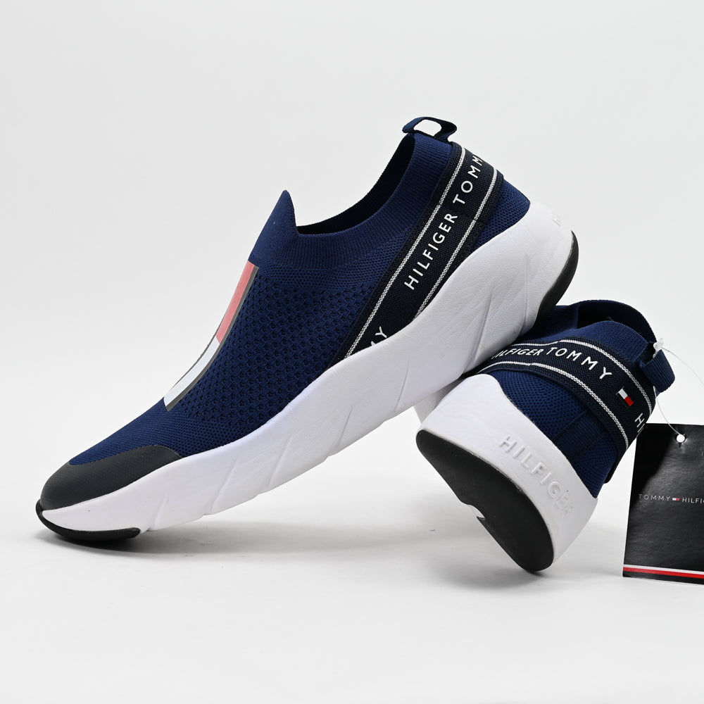 Tommy Hilfiger Low Cut Slip-On Sneakers T3A4-30418-0702800-BLUE 🔹+46