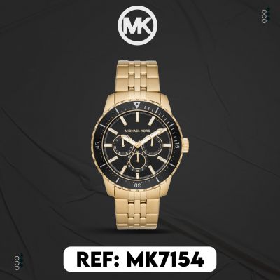 Montre Michael Kors Men's Cunningham Multifunction Gold-Tone Stainless Steel Watch MK7154 2033