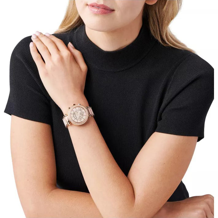 Michael Kors MK5896 Parker Chronograph Rose Gold-Tone Watch 2135