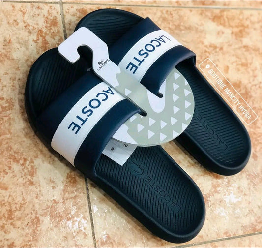 LACOSTE CROCO SLIDE 0721 1 CMA NVY/WHT