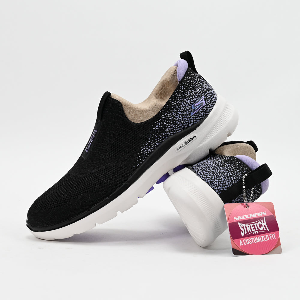 Skechers GO WALK 6 – Glimmering Walking Shoes 124502-BKLV 💕