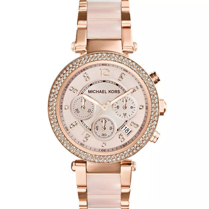 Michael Kors MK5896 Parker Chronograph Rose Gold-Tone Watch 2135