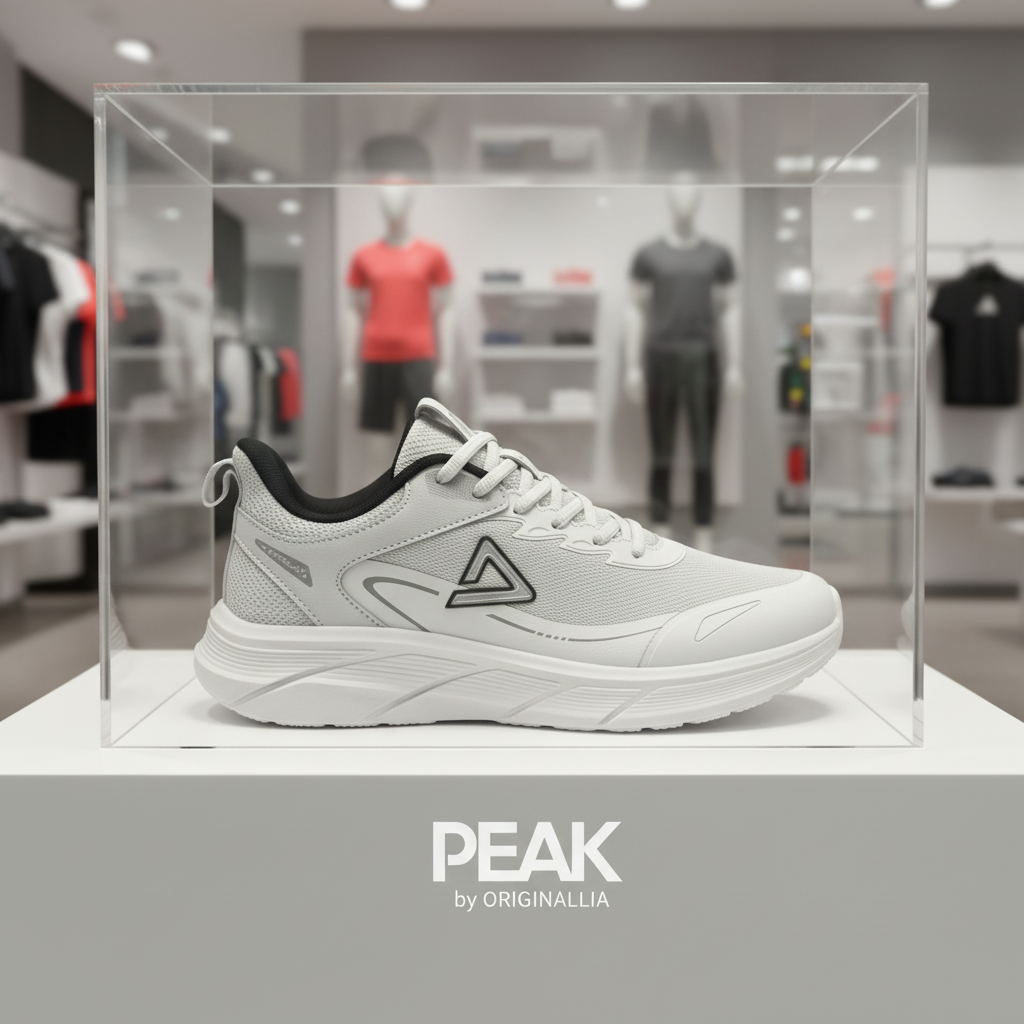 PEAK TRAINING RUNNING SHOES-GREY EXT54427H-D037 ✅