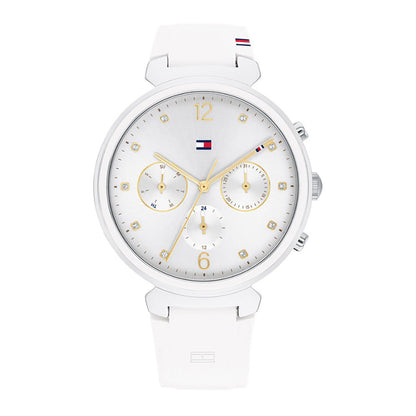 Tommy Hilfiger White Silicone Band Women\'s Watch 1782342