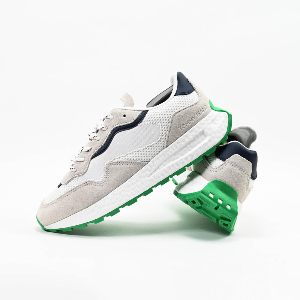 Sneakers Tommy Hilfiger EM0EM01259-WHITE-GREEN  🇺🇸🔹️