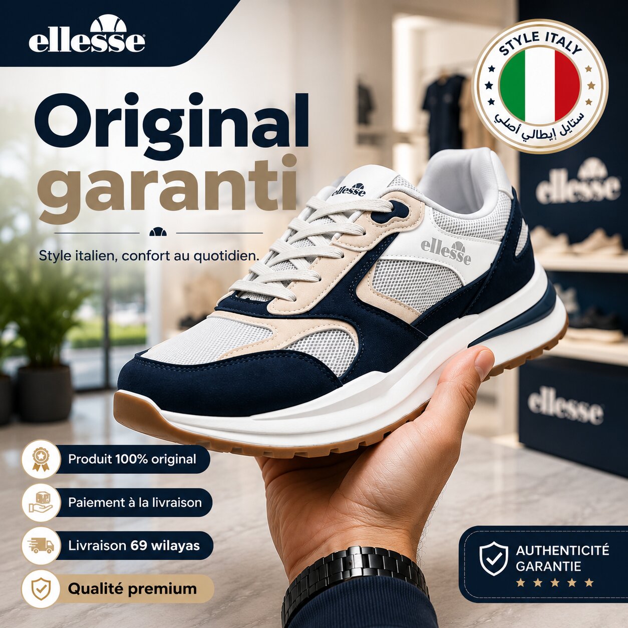 Ellesse Men Sneakers IRMA002-196 🔹
