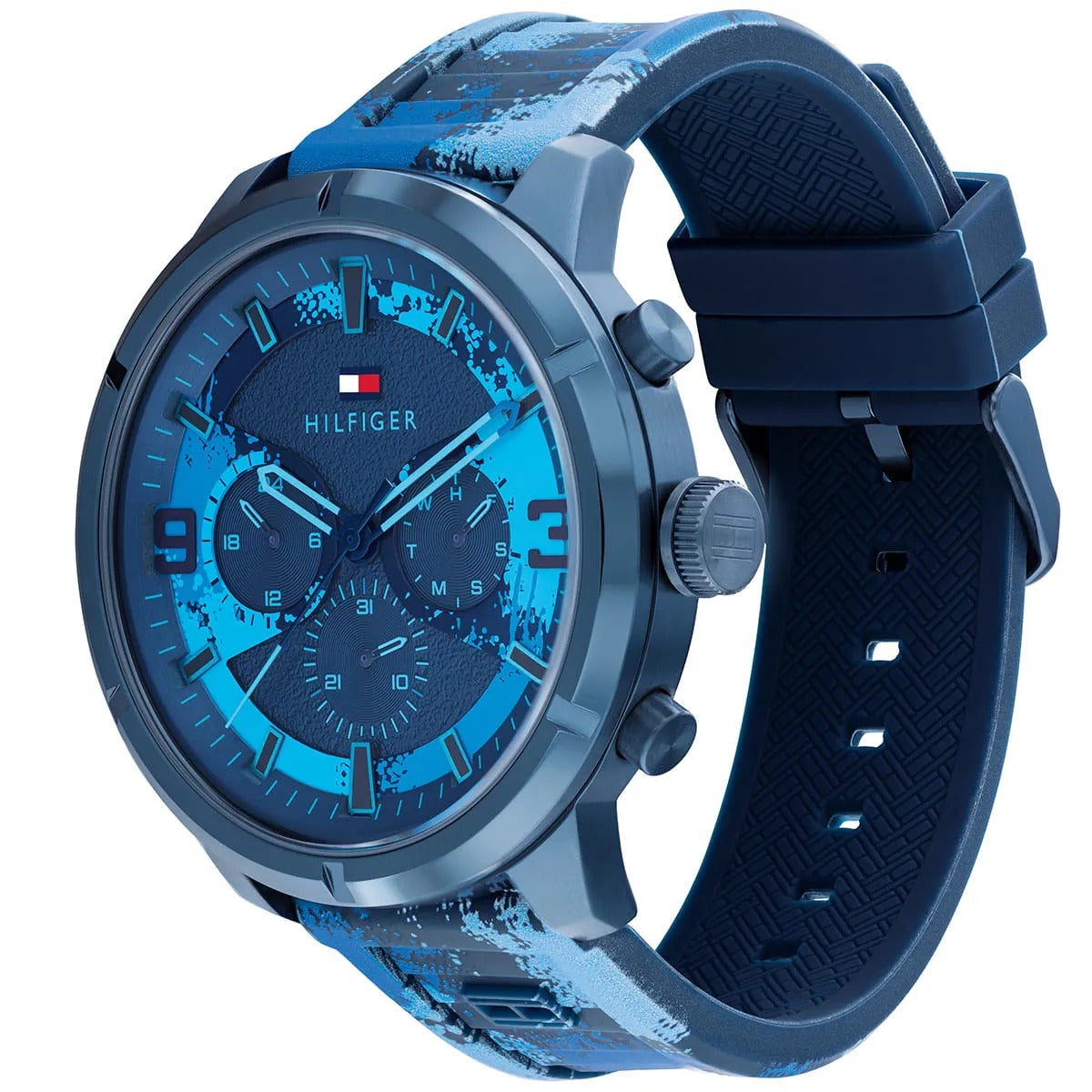 MONTRE Tommy Hilfiger Wild Blue Silicone Watch 1792073 ✅