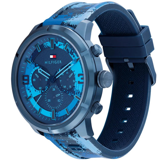 MONTRE Tommy Hilfiger Wild Blue Silicone Watch 1792073 ✅