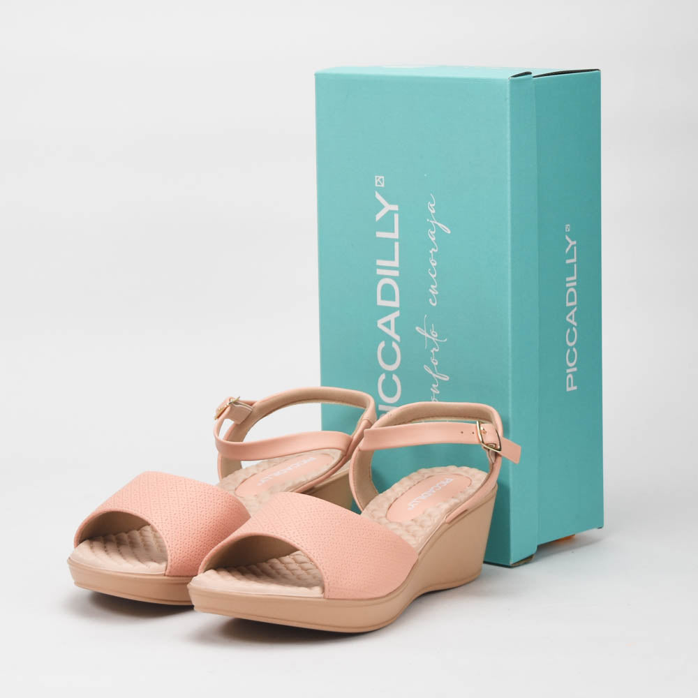 PICCADILLY Sandale Femme Cecilia Anabela Médio Brûlé 540317-0034 💕
