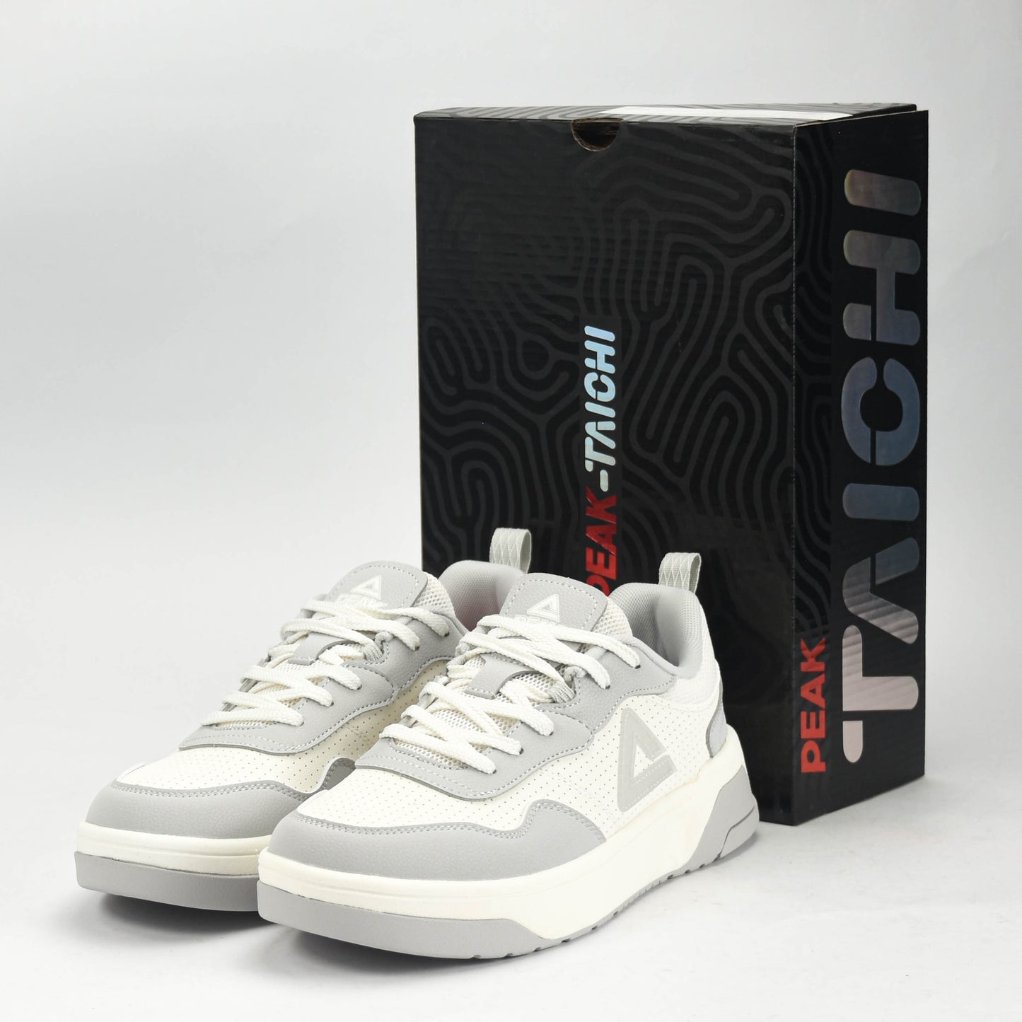 PEAK SHOES-WHITE/GREY EXT52367B-Z500 ✅