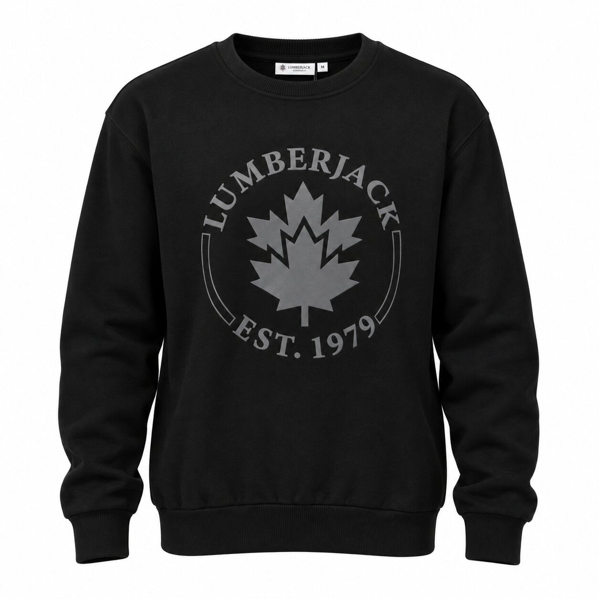 LUMBERJACK SWEAT SHIRT LBJ-00602-BLK🇮🇹 🔹