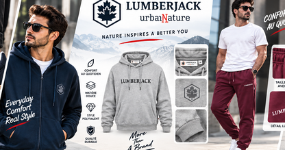 LUMBERJACK SWEAT SHIRT LBJ-00601-BLG🇮🇹🔹