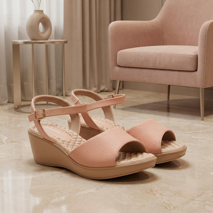 PICCADILLY Sandale Femme Cecilia Anabela Médio Brûlé 540317-0034 💕
