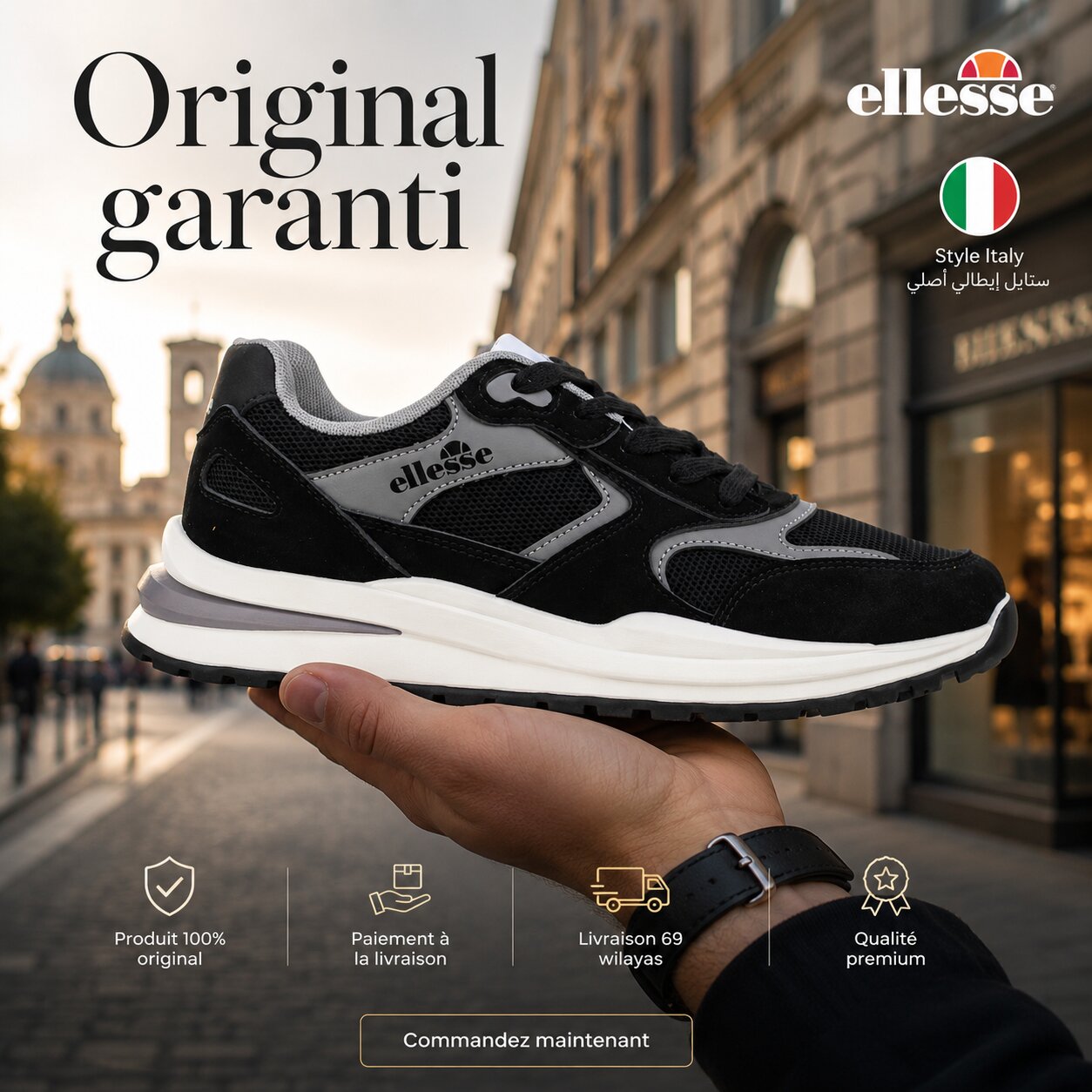 Ellesse Men Sneakers IRMA002-001 🇮🇹🔹️