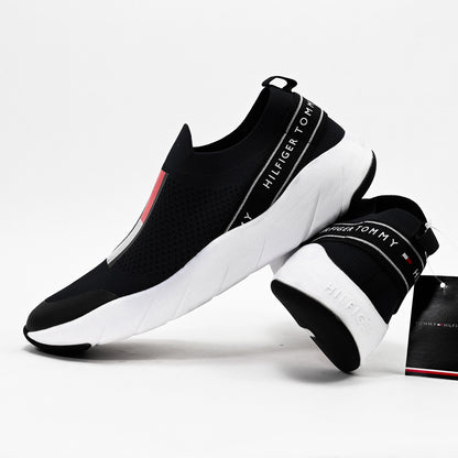 Tommy Hilfiger Low Cut Slip-On Sneakers T3A4-30418-0702800-BLACK 🔹+46