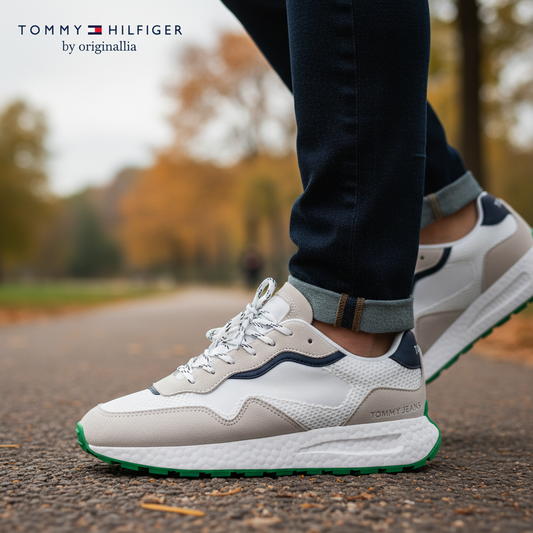 Sneakers Tommy Hilfiger EM0EM01259-WHITE-GREEN  🇺🇸🔹️