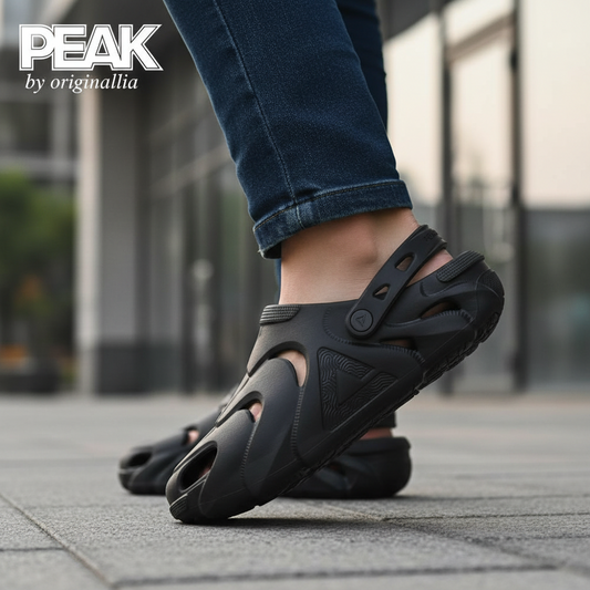 PEAK SLIPPERS SANDALS BLACK🔹🔹