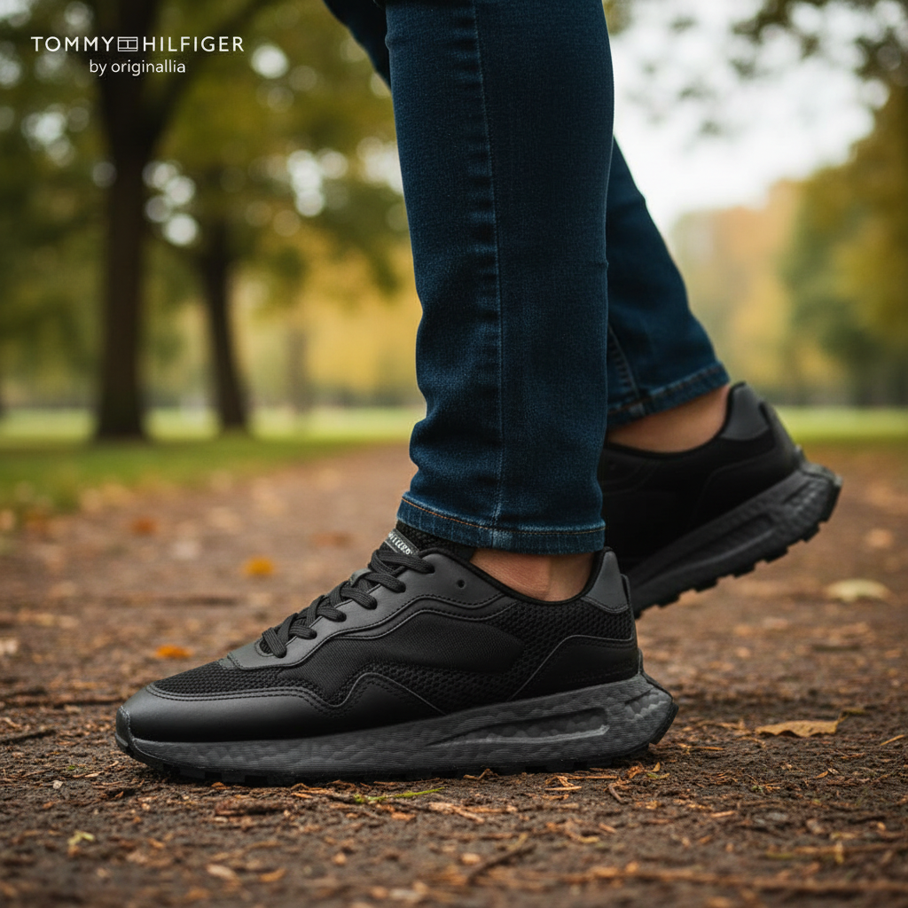 Sneakers Tommy Hilfiger  EM0EM01259-BLACK 🇺🇸🔹️