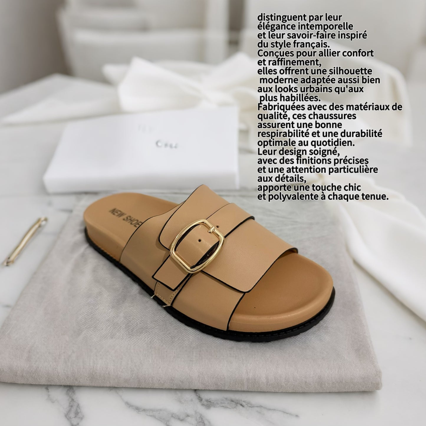 MULE SP-12E80 BEIGE FONCÉ 💯