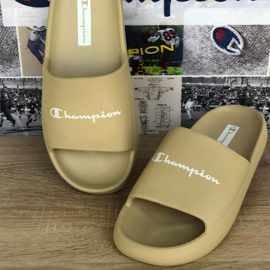 CLAQUETTE CHAMPION SOFT SLIPPER BEIGE S22255-EM1-MS041