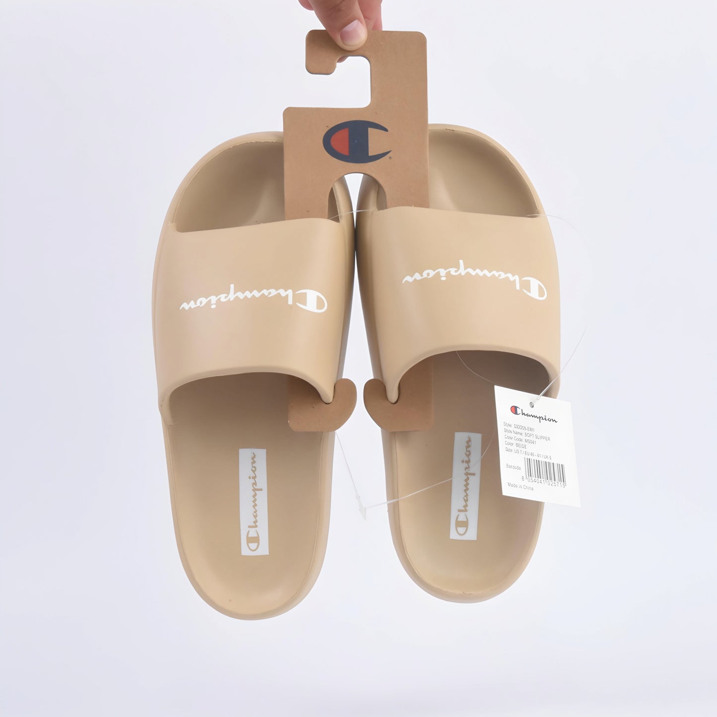 CLAQUETTE CHAMPION SOFT SLIPPER BEIGE S22255-EM1-MS041