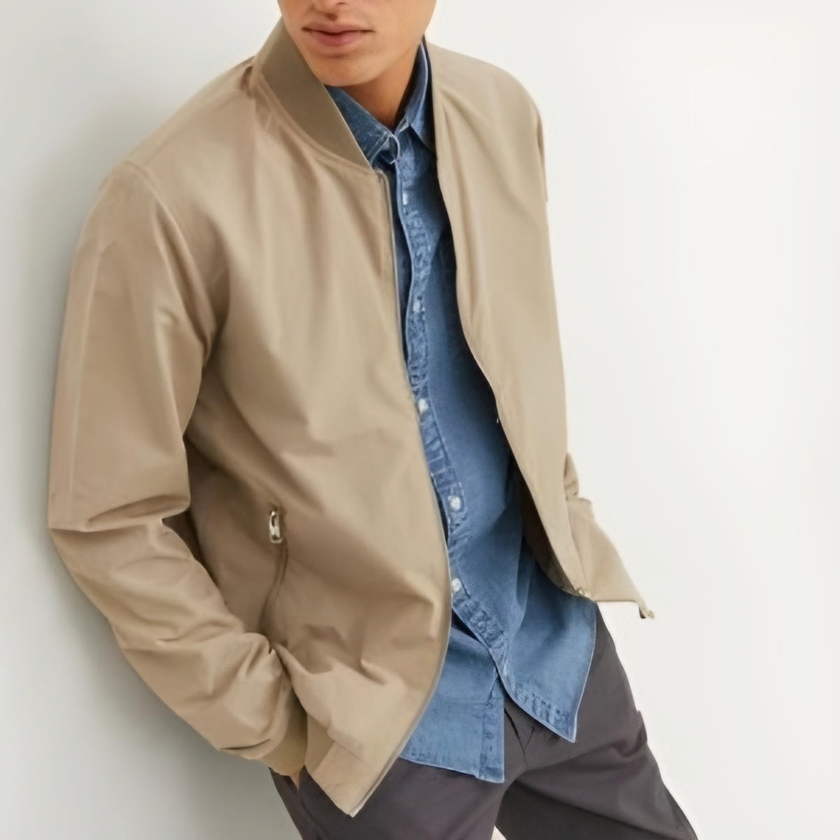 JACK & JONES BOMBER JOMER BOMBER BEIGE 1