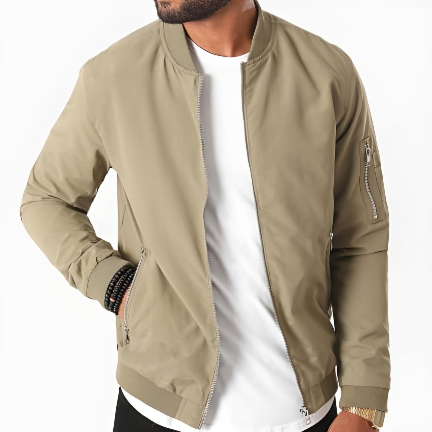 JACK & JONES BOMBER JOMER BOMBER BEIGE 1