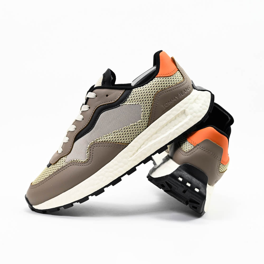 Sneakers Tommy Hilfiger EM0EM01259-BROWN-BEIGE  🇺🇸🔹️