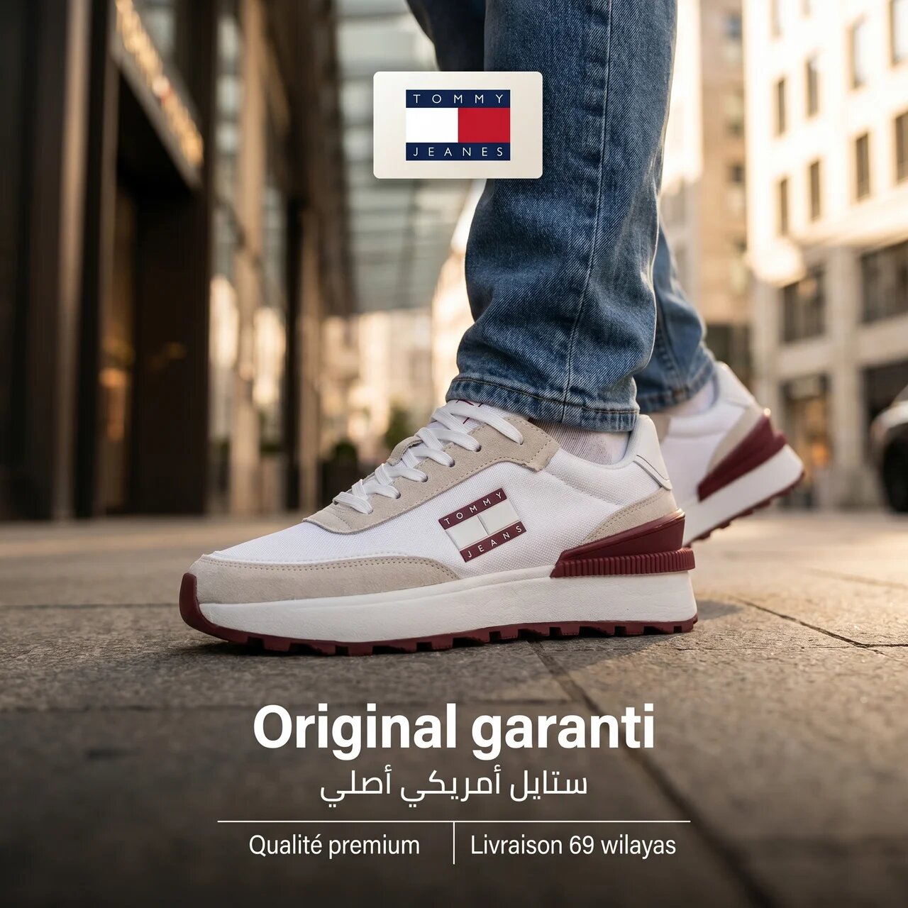 Sneakers TOMMY HILFIGER  ENOENO2275-WHITE 🇺🇸🔹️