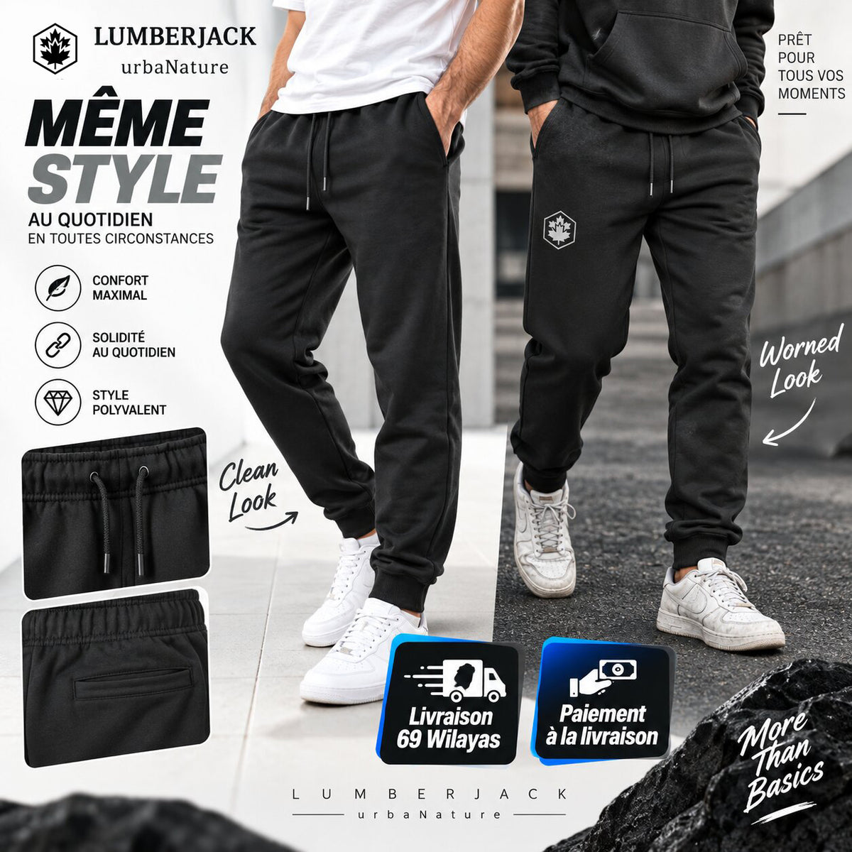 LUMBERJACK PANTALON JOGGING LBJ-00303-DGY🔹