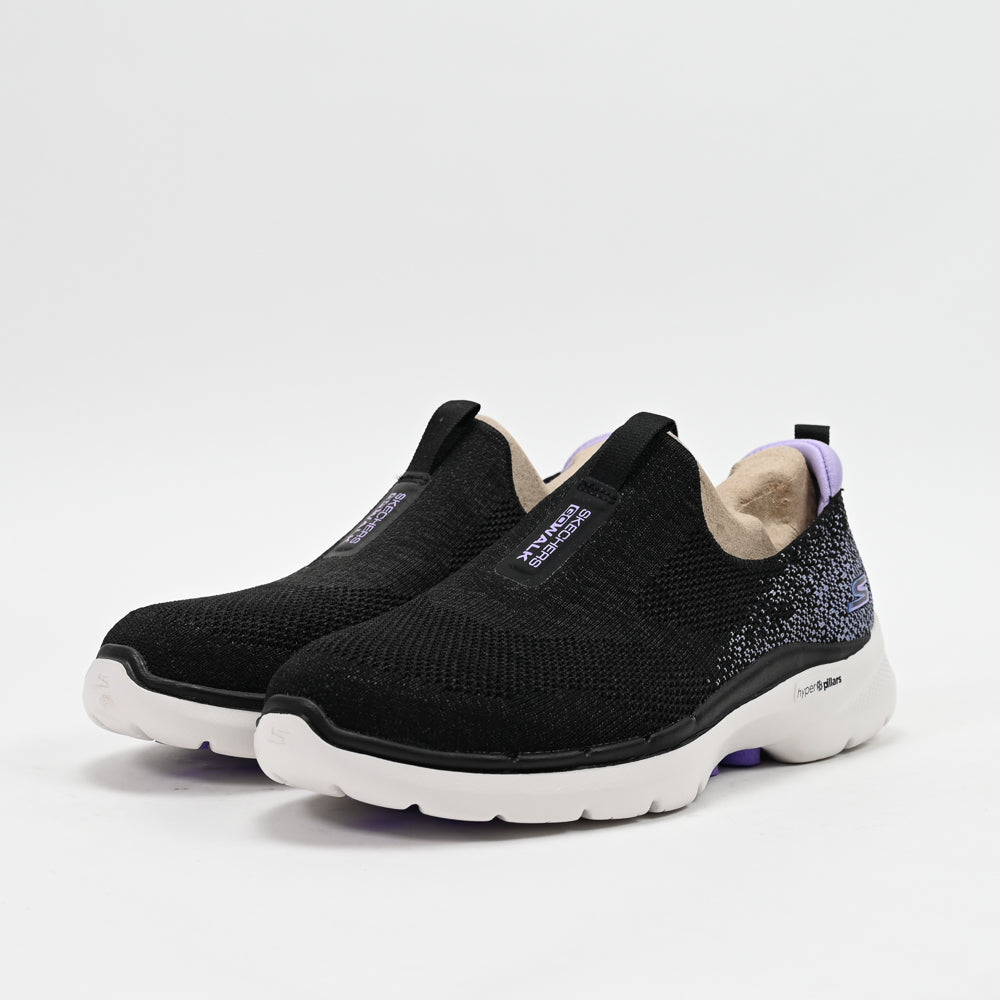 Skechers GO WALK 6 – Glimmering Walking Shoes 124502-BKLV 💕