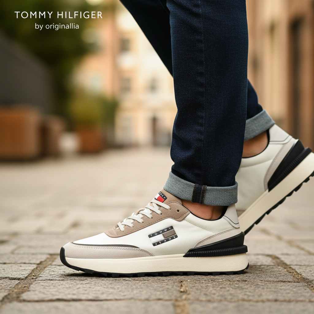 TOMMY HILFIGER MARRON CREME  EMOEMO-BIEGE-GRY🔹